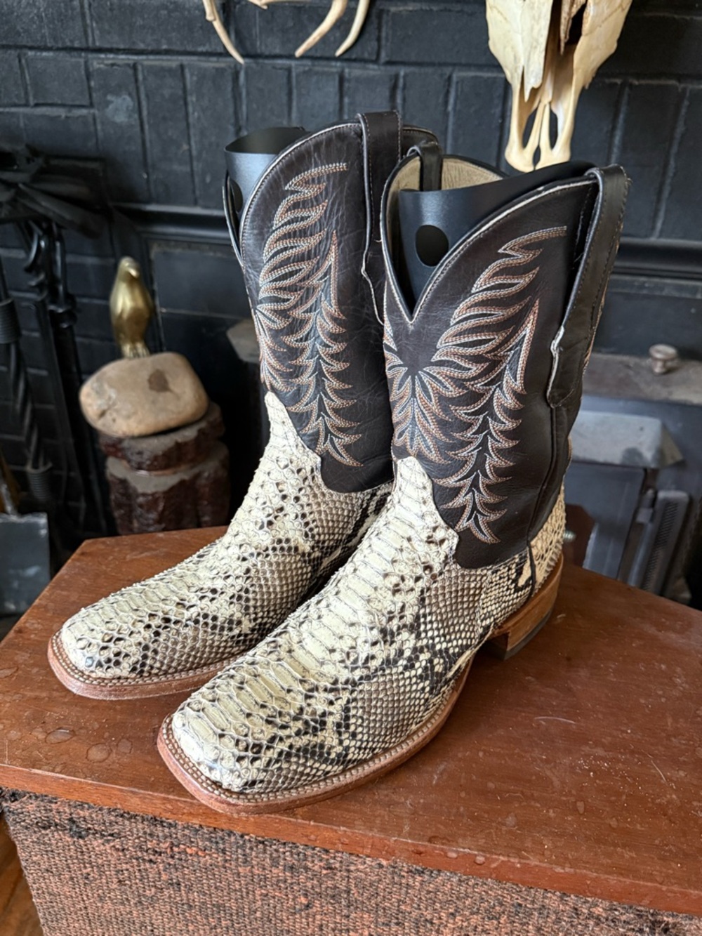 Men's Cowtown Python Skin Boots